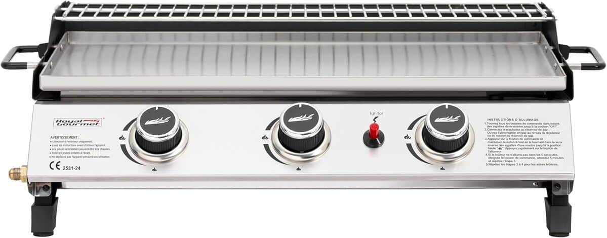 Évaluation Plancha Gaz Royal Gourmet : performance et Mobilité en Extérieur