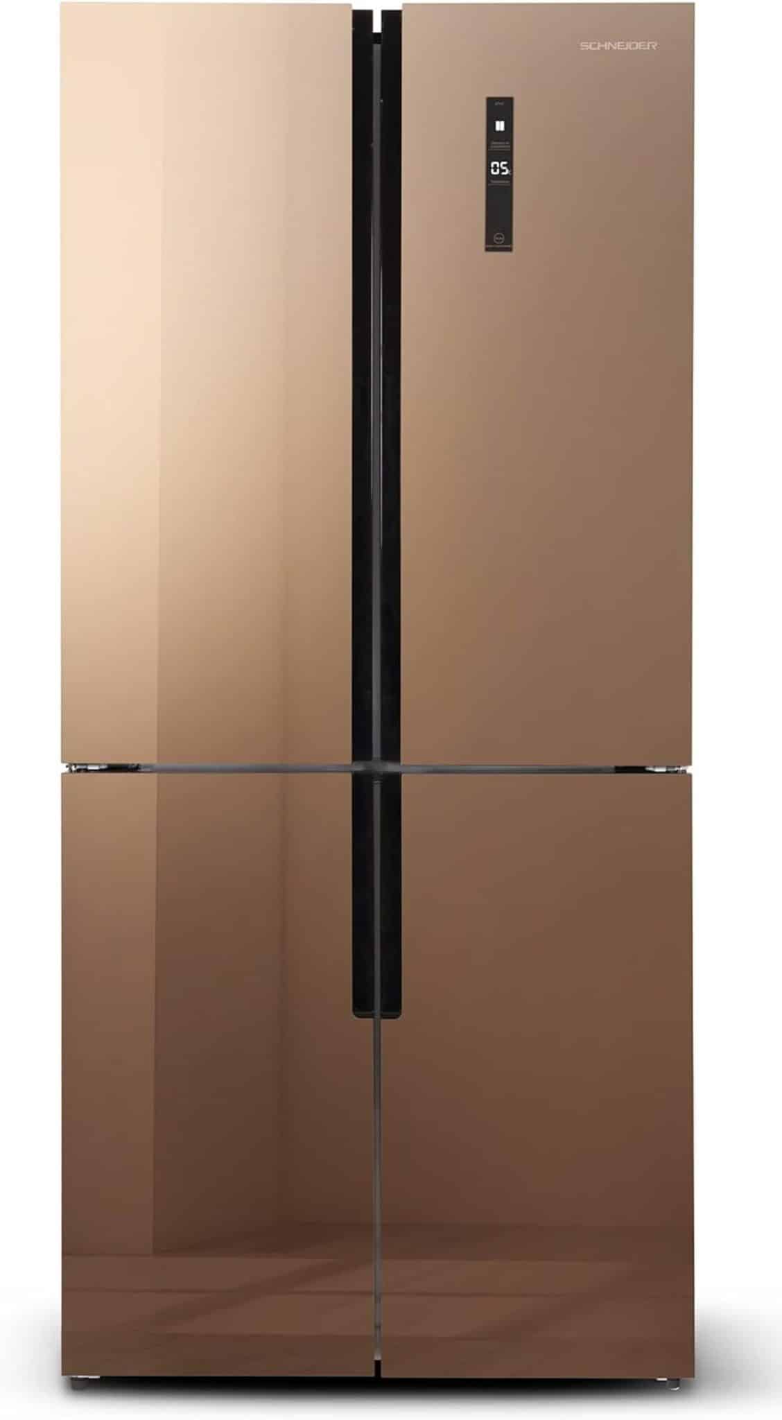 Réfrigérateur SCHNEIDER SCMD482NFGM : élégance et Performance en Gold