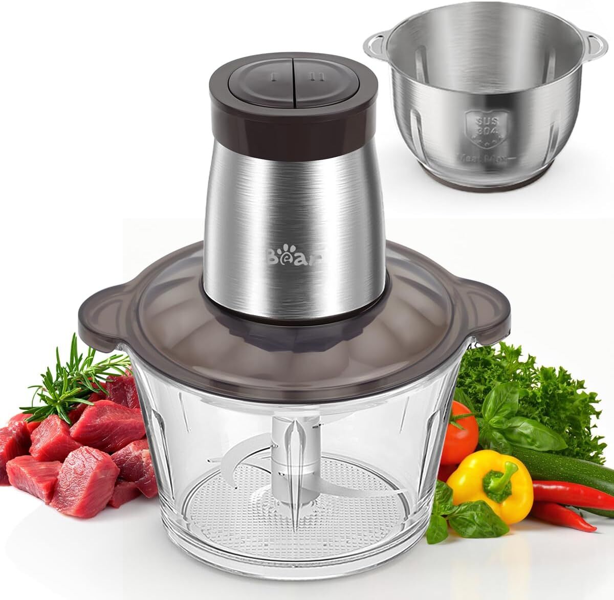 Test Hachoir Bear 2L+1.8L : efficacité et polyvalence en cuisine