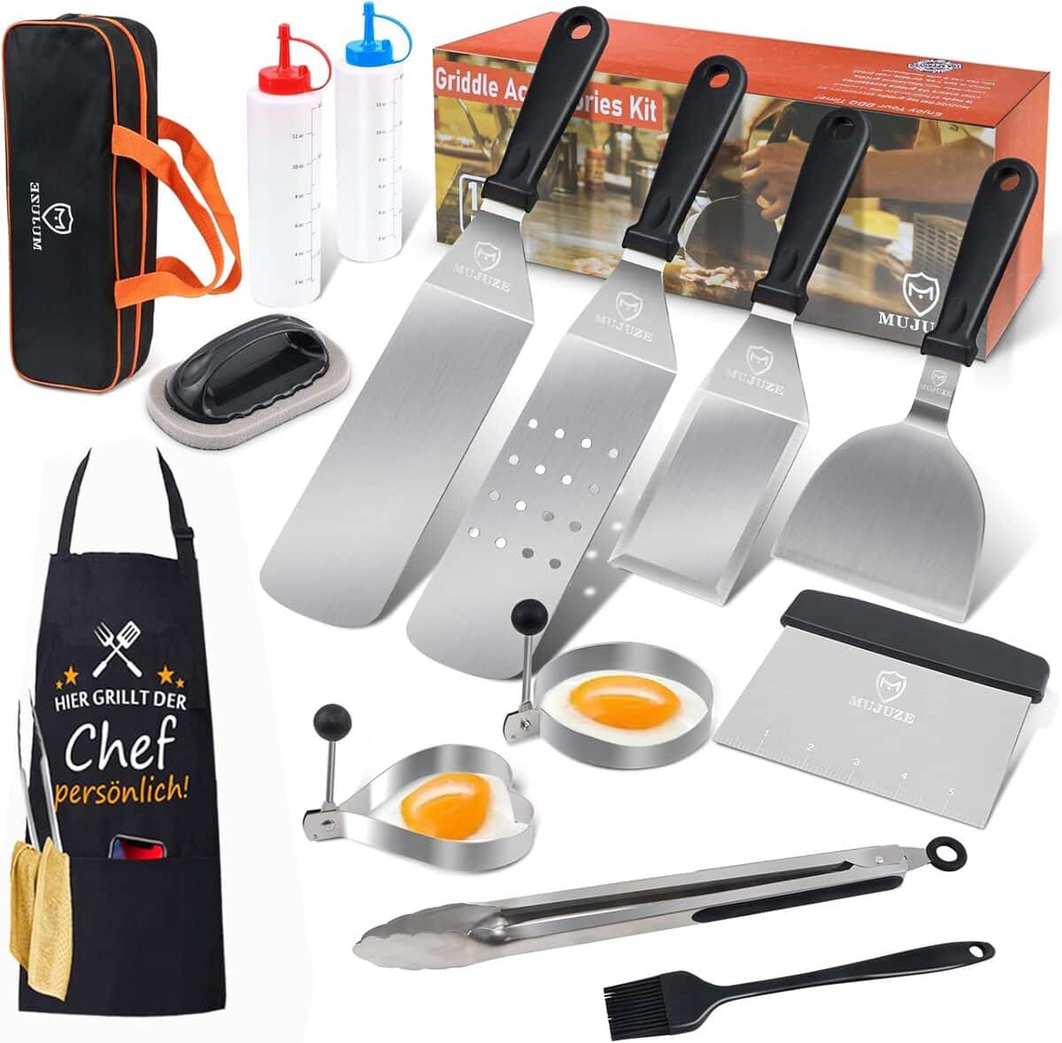 Test MUJUZE : le set d'accessoires plancha inox idรฉal