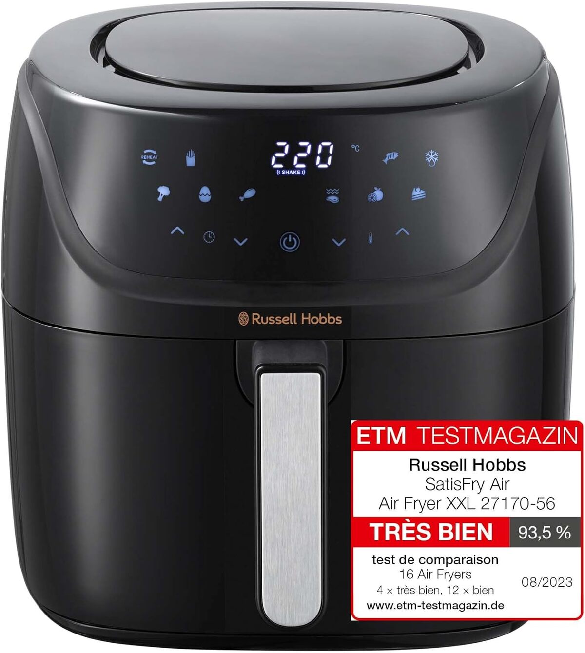 Test Multicuiseur Russell Hobbs : friteuse Air Fryer XXL 8L SatisFry 27170-56