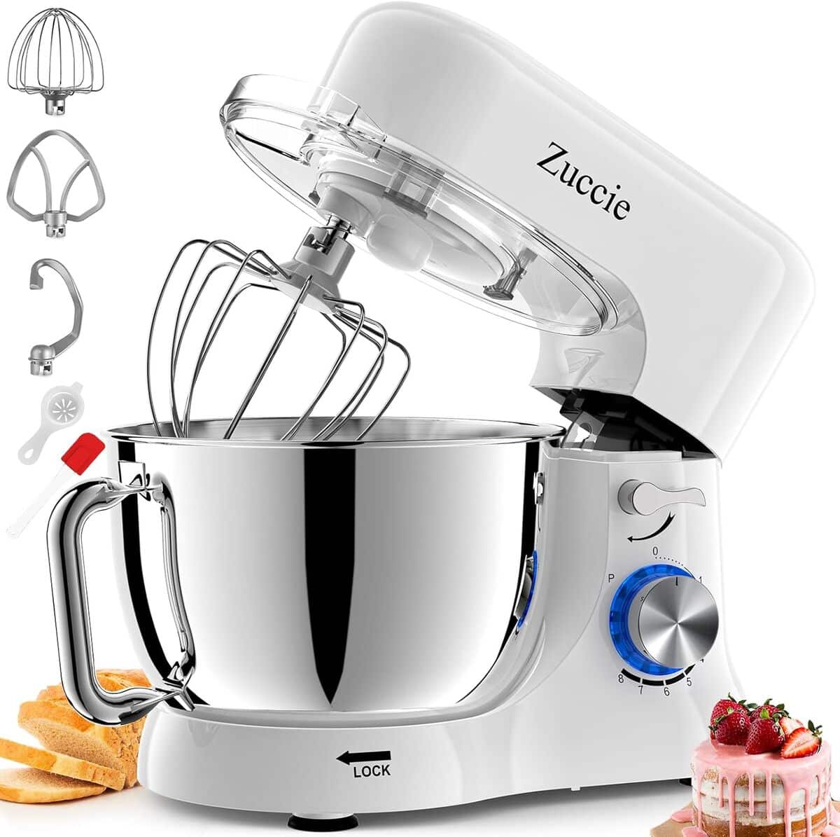 Test Zuccie : robot Pâtissier 5 L et ses Accessoires