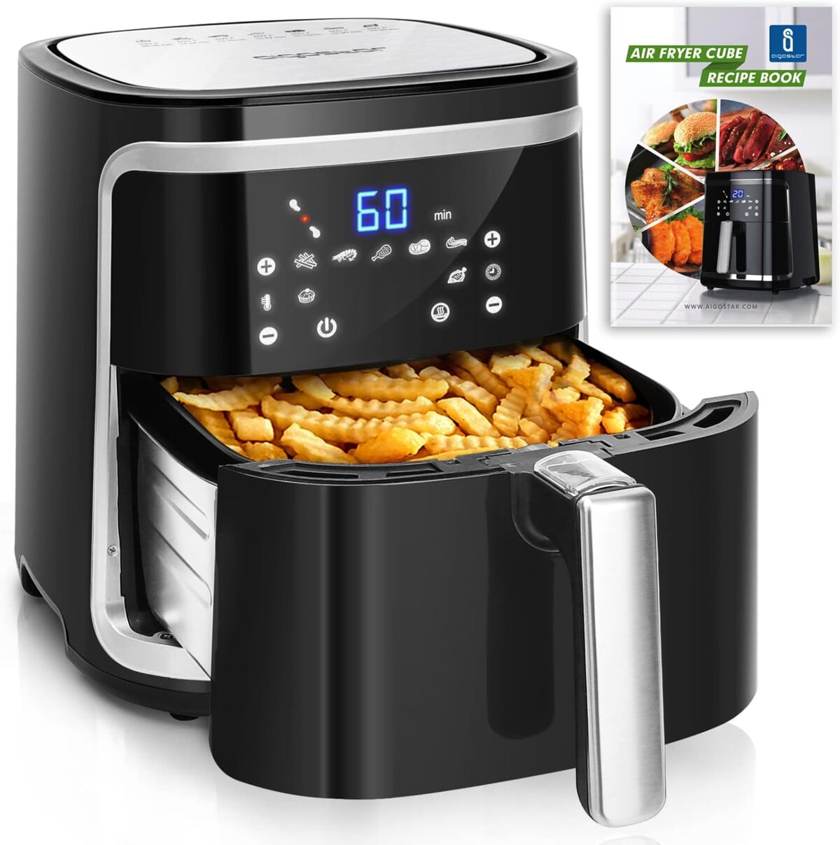 Test Aigostar Cube : friteuse XXL sans huile, 7 programmes et maintien au chaud