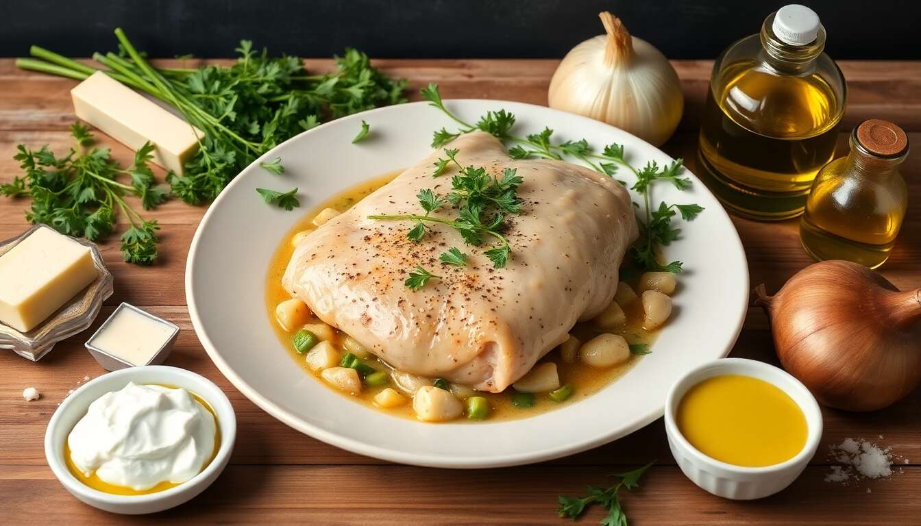 Poulet à l'estragon au multicuiseur