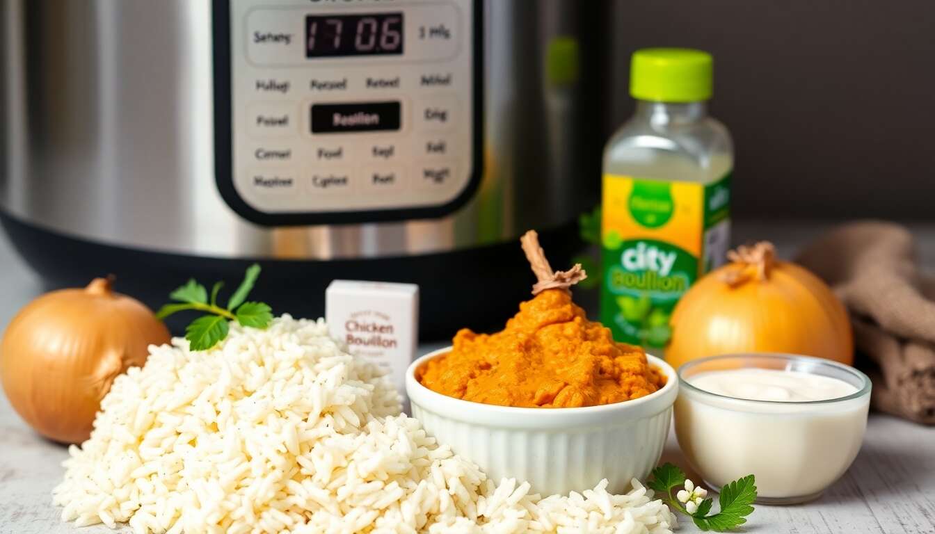 Recette de poulet au curry et riz basmati au multicuiseur