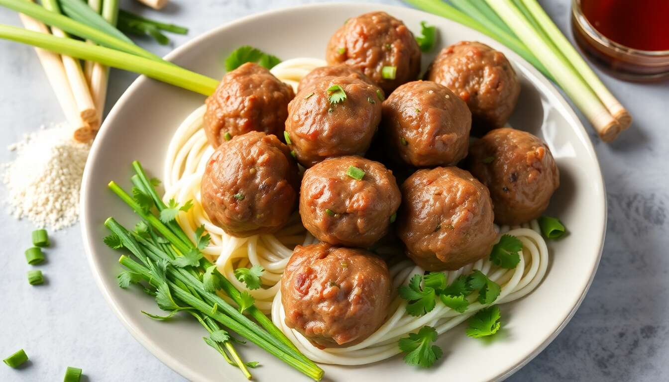 Recette de boulettes de bœuf à la citronnelle