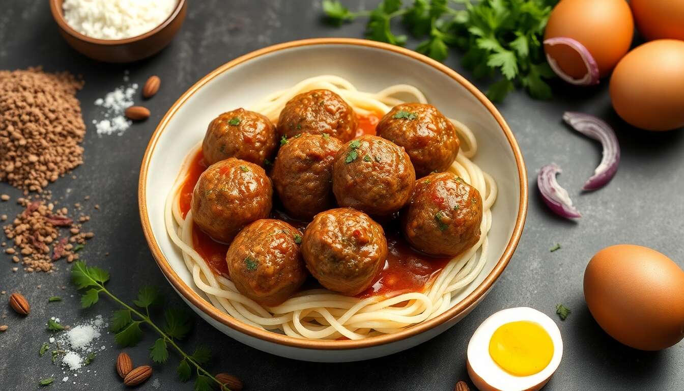 Boulettes de bลuf hachรฉ ร la coriandre, cumin et Ras el Hanout au multicuiseur