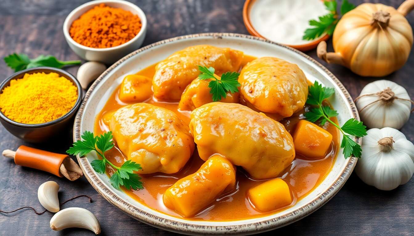 Poulet coco curry au multicuiseur