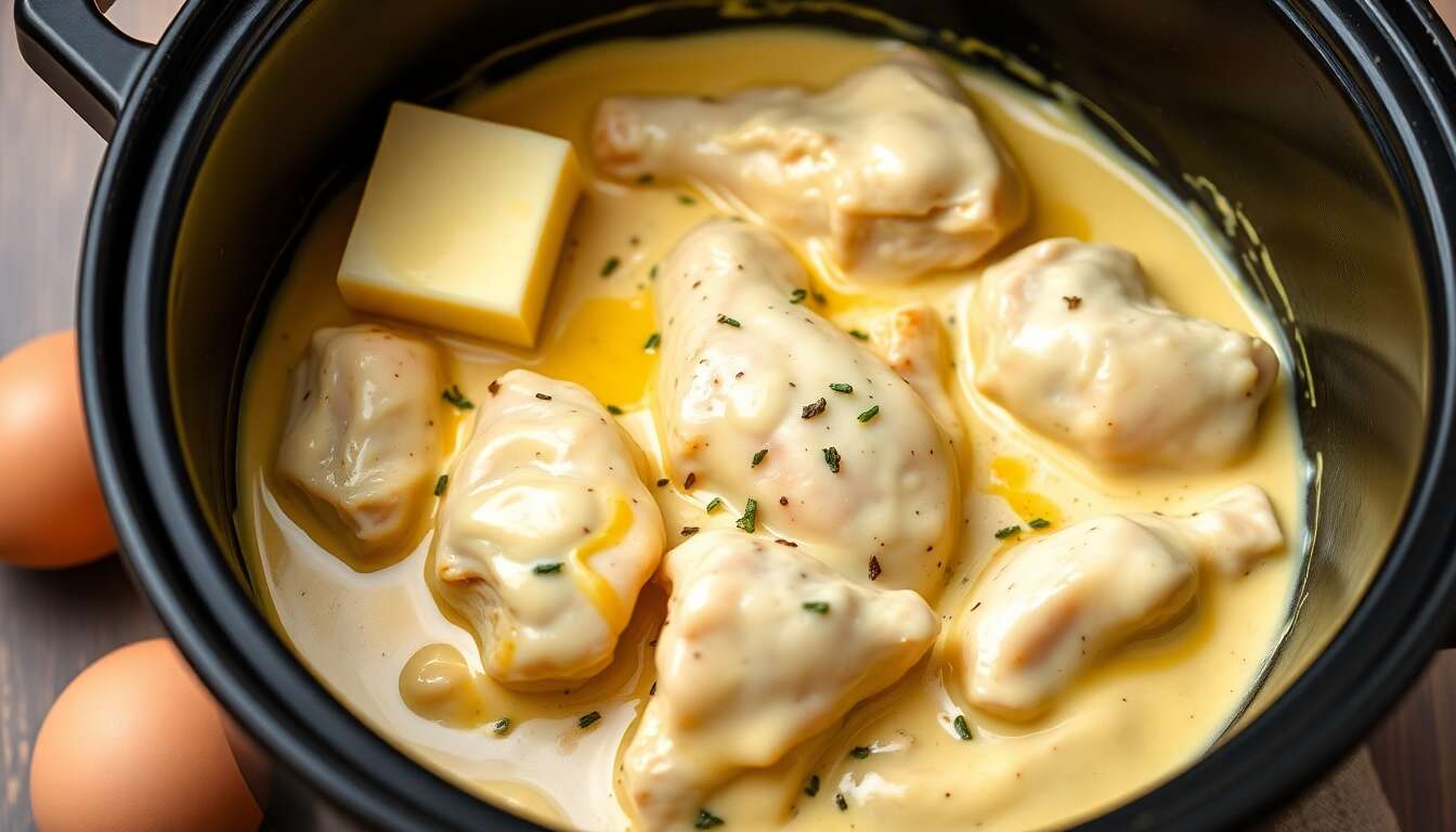 Poulet à la crème de moutarde au multicuiseur