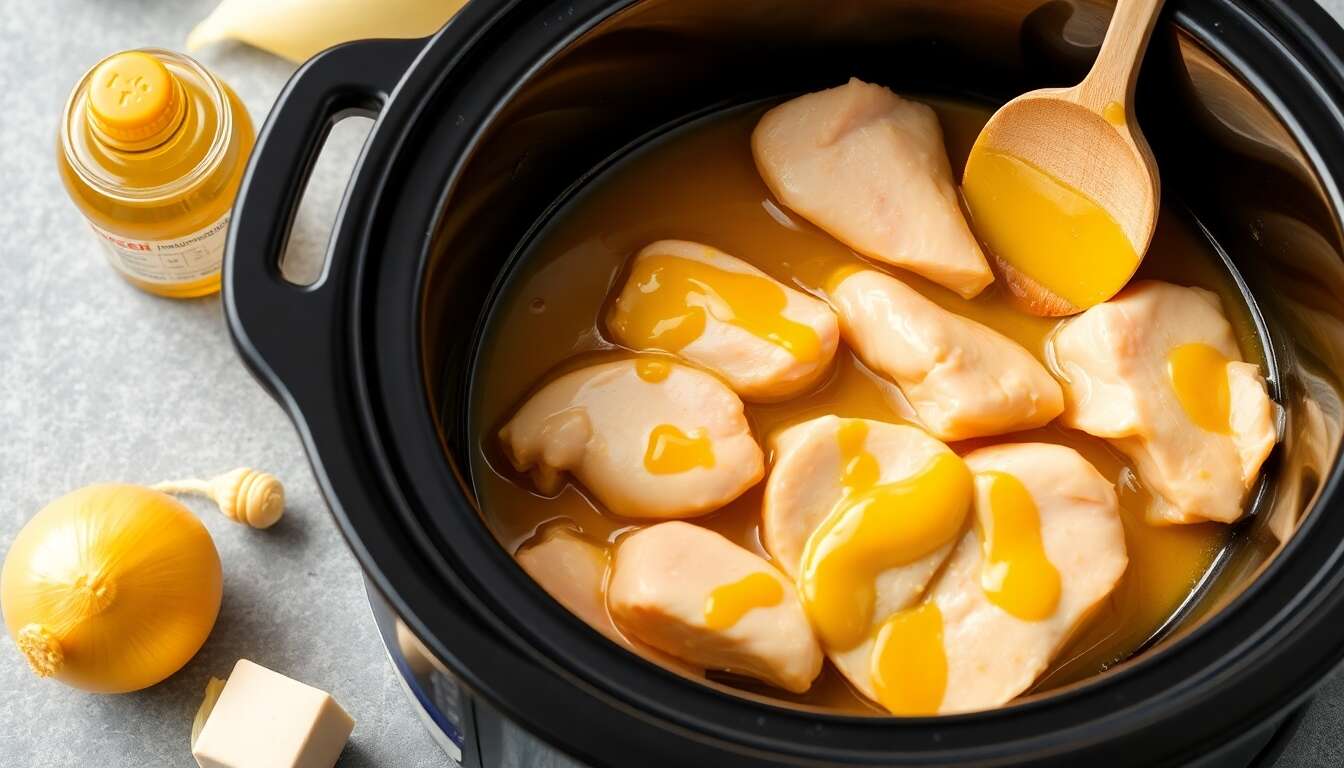 Émincé de poulet à la moutarde et au miel au multicuiseur