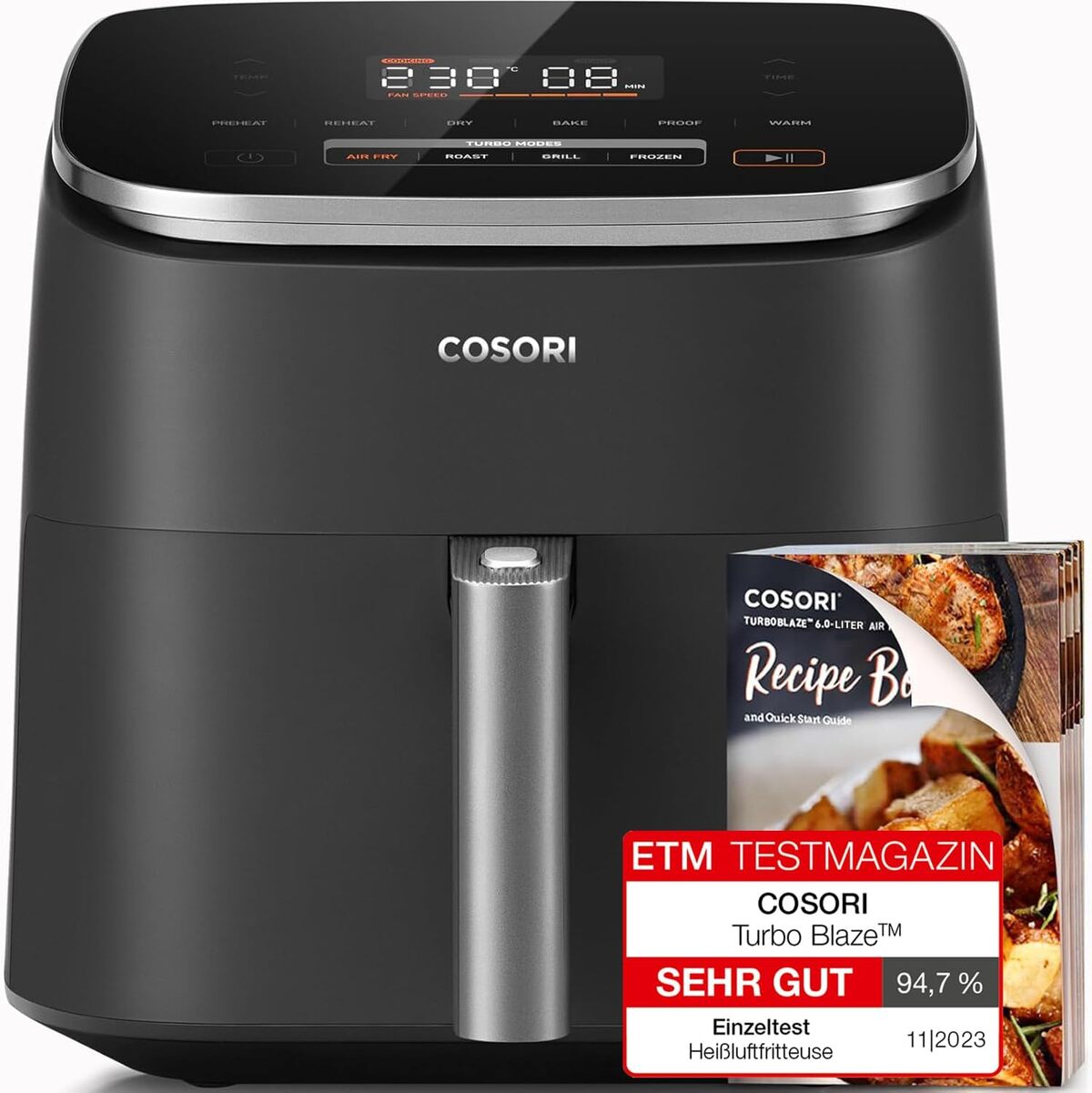 Set 15 Accessori Per Friggitrice Ad Aria Calda Cosori Turboblaze 6L, Philips XXL, Ninja, Tefal - Con Carta Forno E Stampo