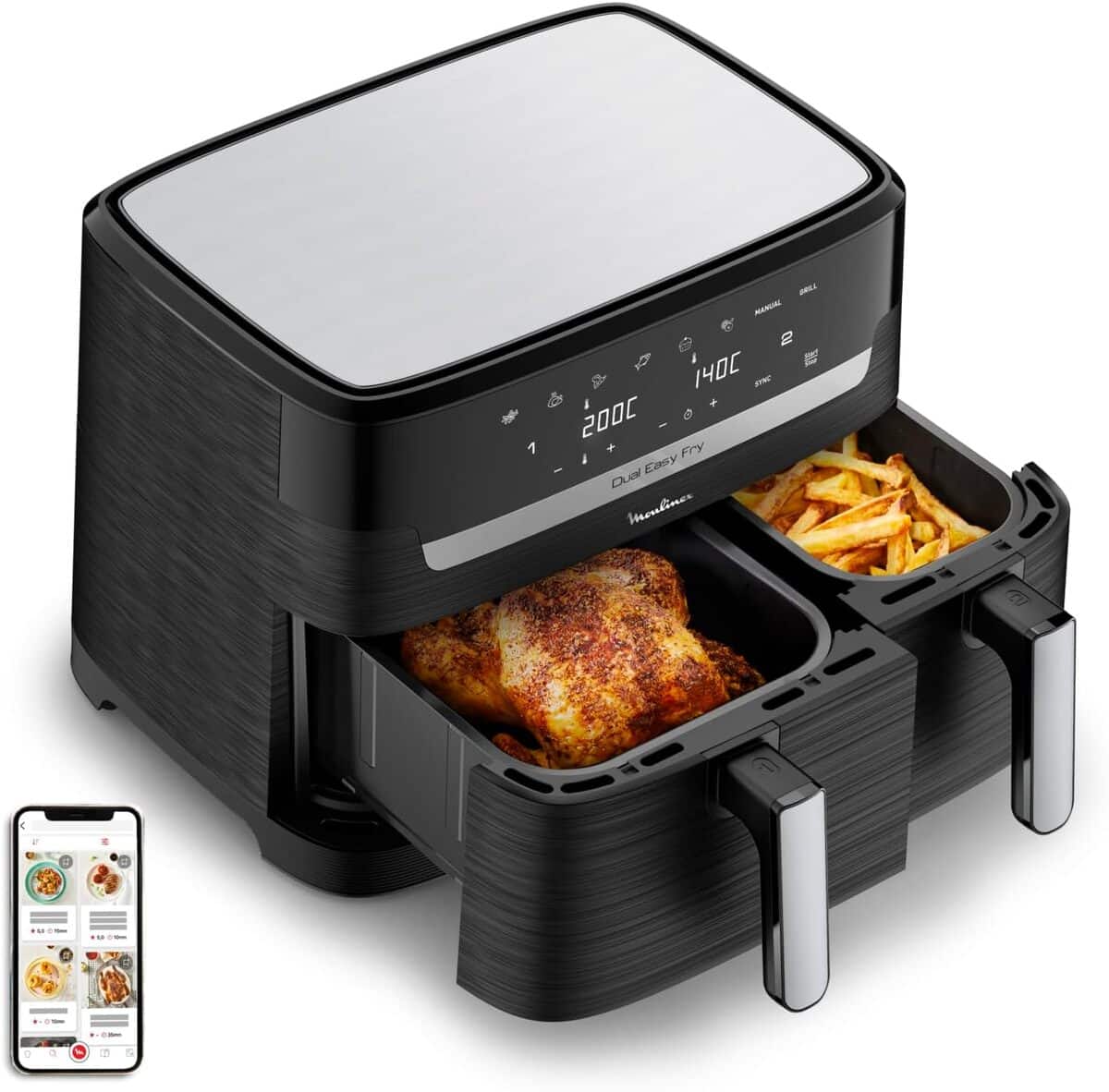 Test Easy Fry Dual de Moulinex : cuisine saine pour 8 personnes