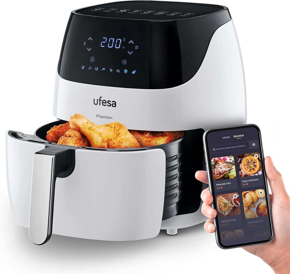 Ufesa White Phantom AF5100: friteuse Connectée 5L - Test et Recettes