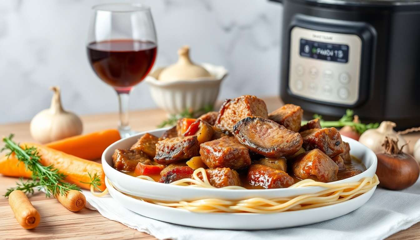 Bœuf Bourguignon Traditionnel au Multicuiseur