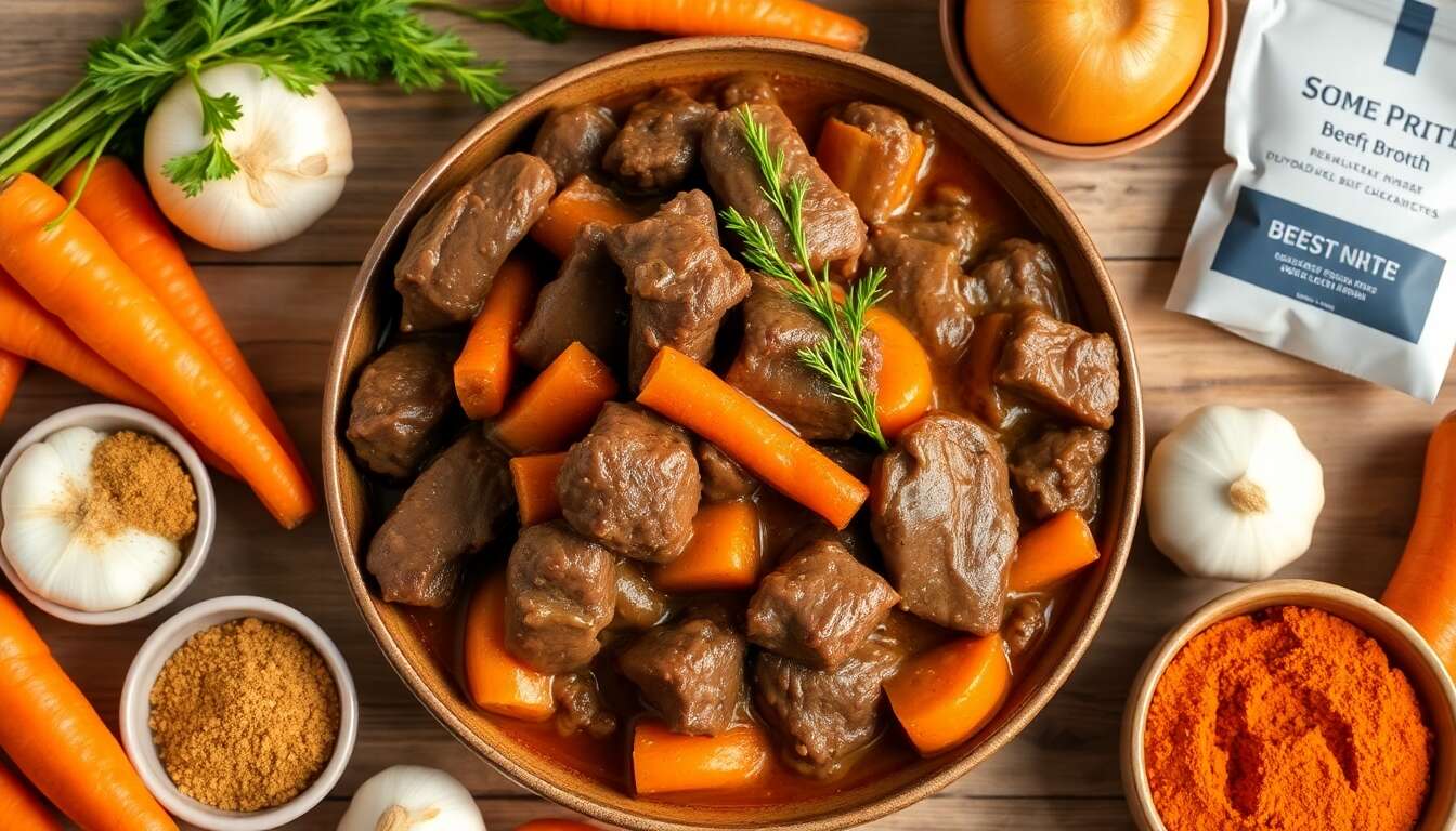 Boeuf aux carottes รฉpicรฉes au multicuiseur