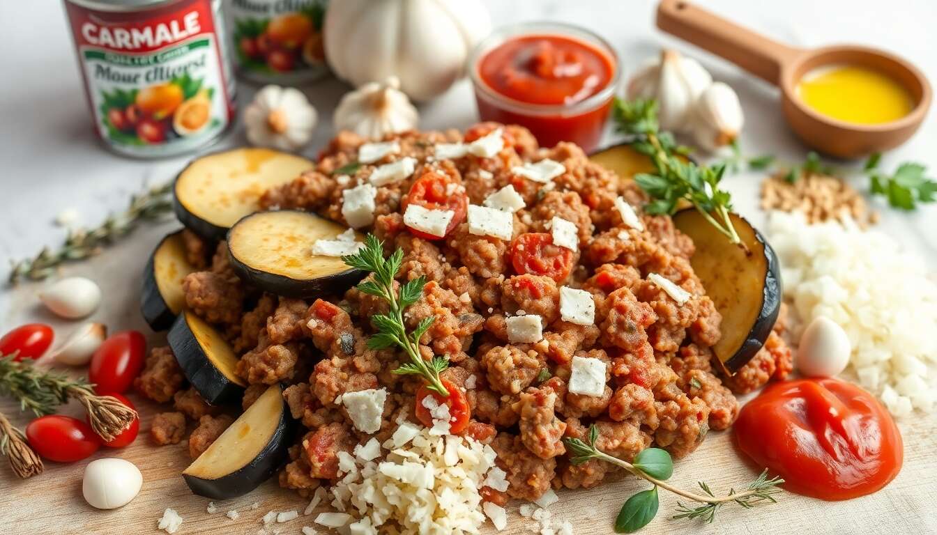 Poêlée de bœuf aux aubergines façon moussaka au multicuiseur