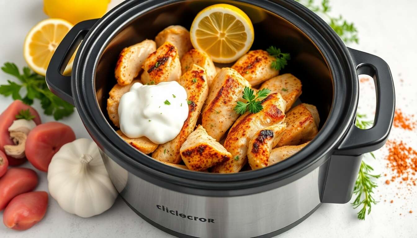 Recette de kebab de poulet au multicuiseur