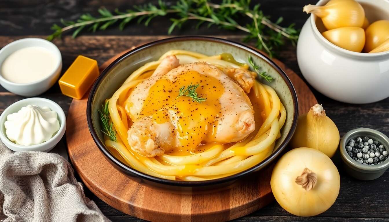 Poulet à la moutarde au multicuiseur