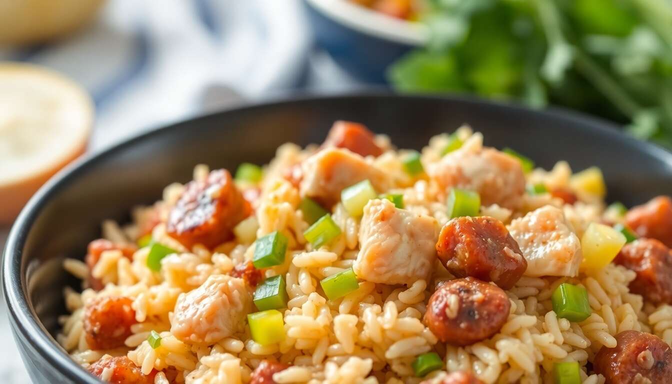 Recette de Jambalaya de Poulet au Multicuiseur
