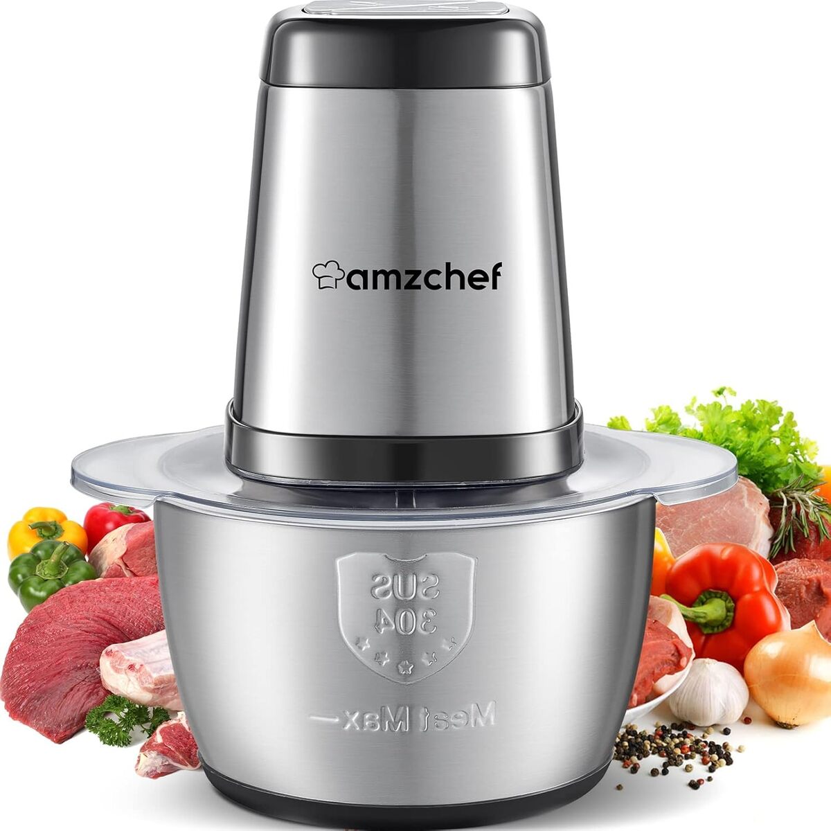 Test : amzchef hachoir รฉlectrique 1, 5L, 500W