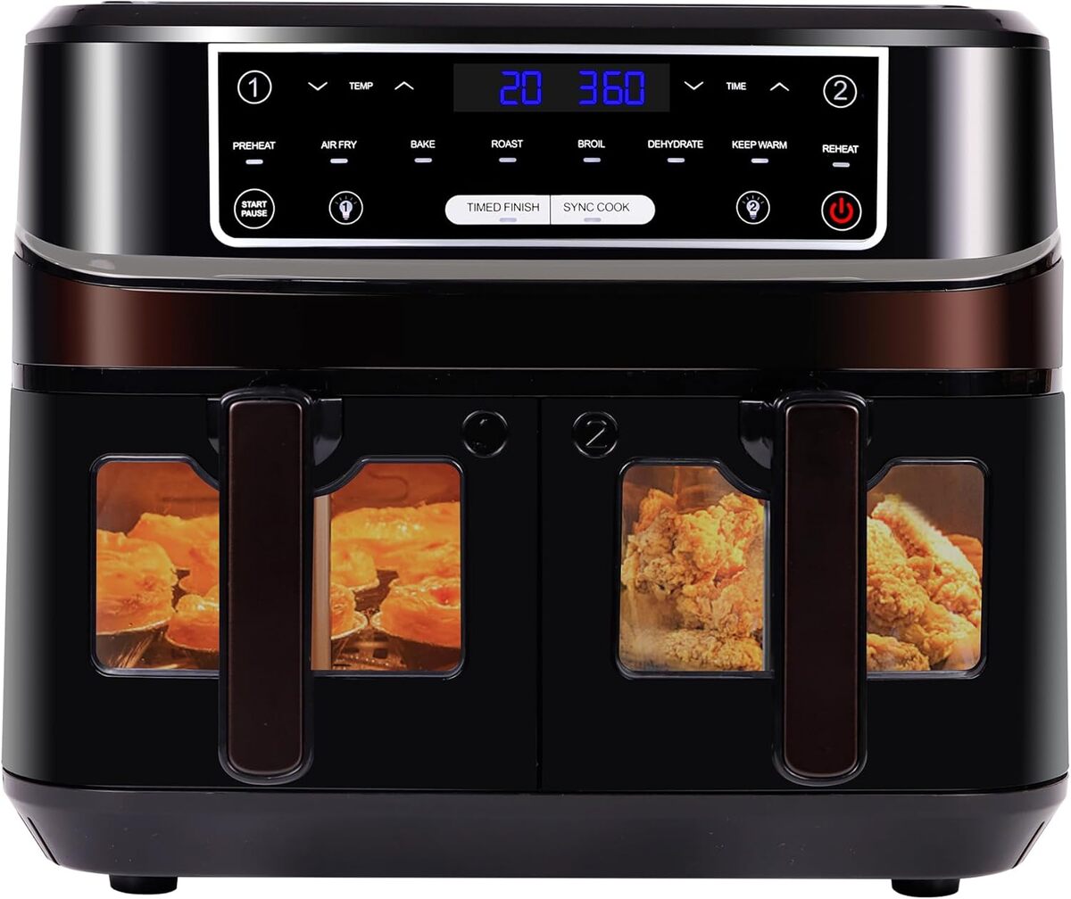 Test de la double friteuse sans huile Emphsism 10L : performance et praticitรฉ