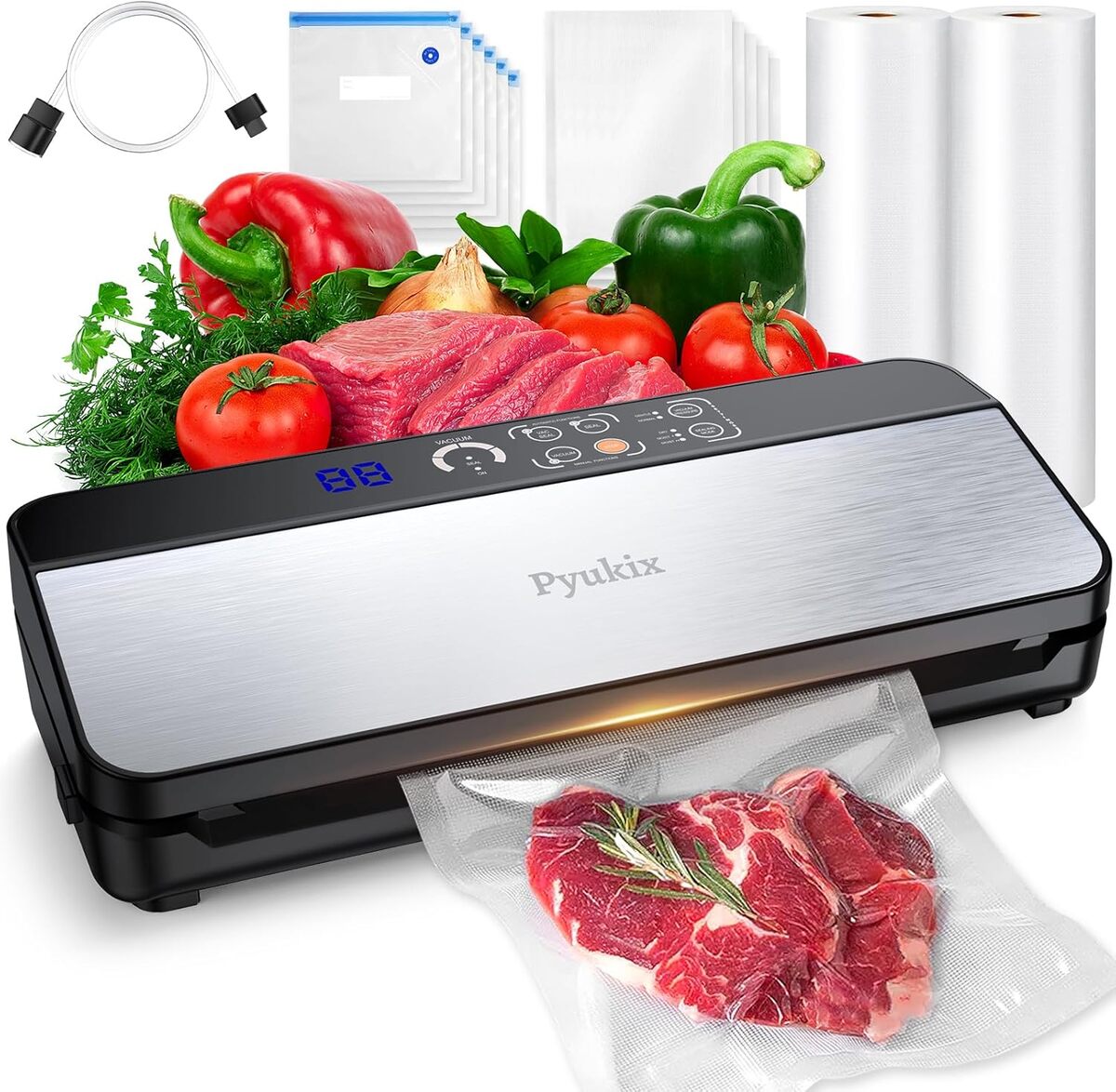 Test de la machine sous vide alimentaire 8-en-1