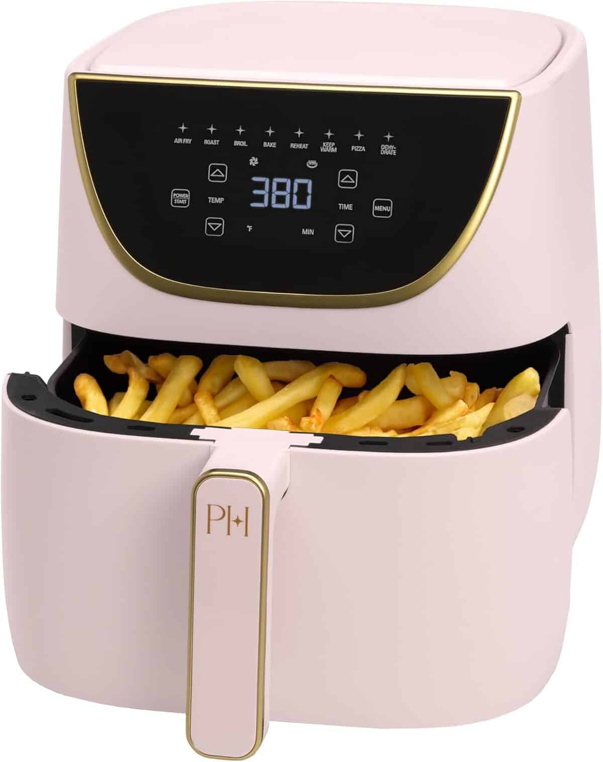 Test : friteuse ร air Paris Hilton 5, 7 l, รฉcran tactile 8 en 1