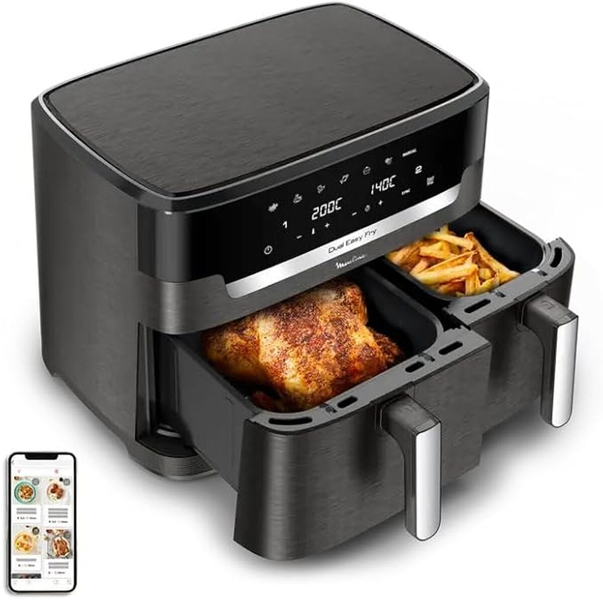 Test : moulinex Dual Easy Fry & Grill XXL, friteuse sans huile 11 L