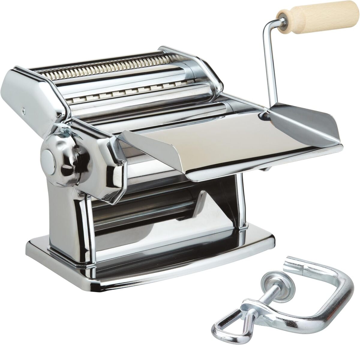 Test de la machine à pâtes Imperia 100 argenté
