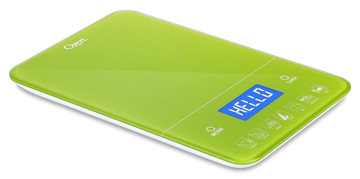 Test de la balance de cuisine numérique Ozeri Touch III, 10 kg, vert citron