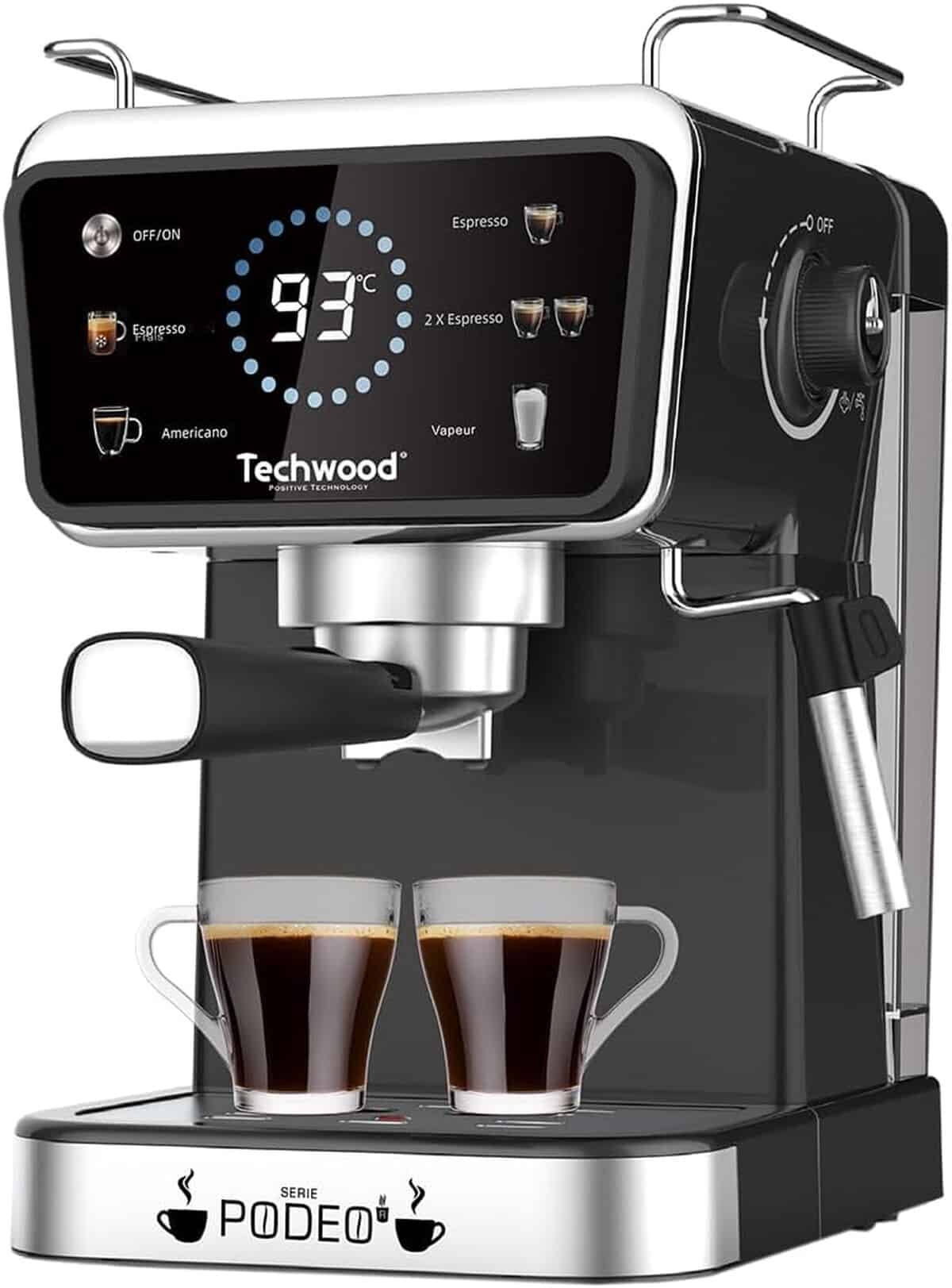 Test de la machine expresso Techwood TCA-1386EXN, noir