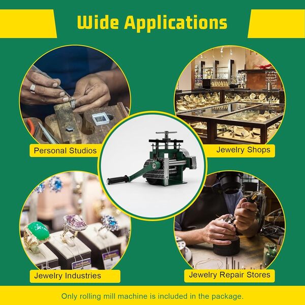 NadineDutol Laminoir Bijoux - 85 mm - Manuel - Pour la Fabrication et Reparation de Bijoux