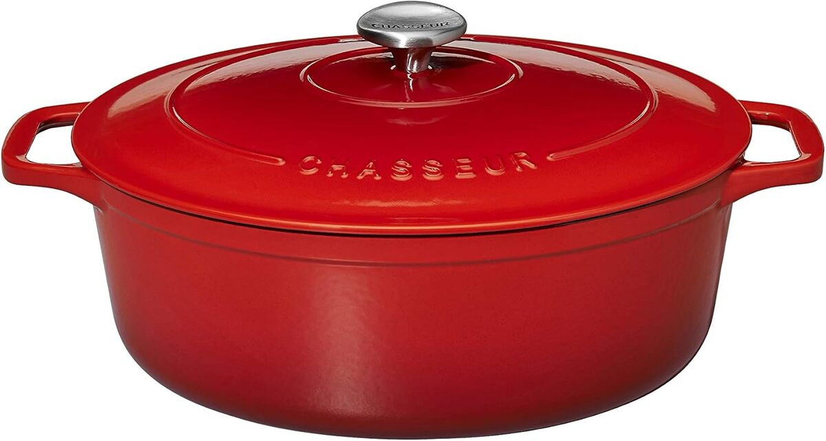 Test de la cocotte Chasseur 4733 : fonte émaillée rubis 33 cm