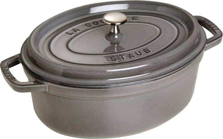Cocotte Ovale Nomar Staub France – Fonte émaillée Orange – 31 Cm 6,3 L – Induction