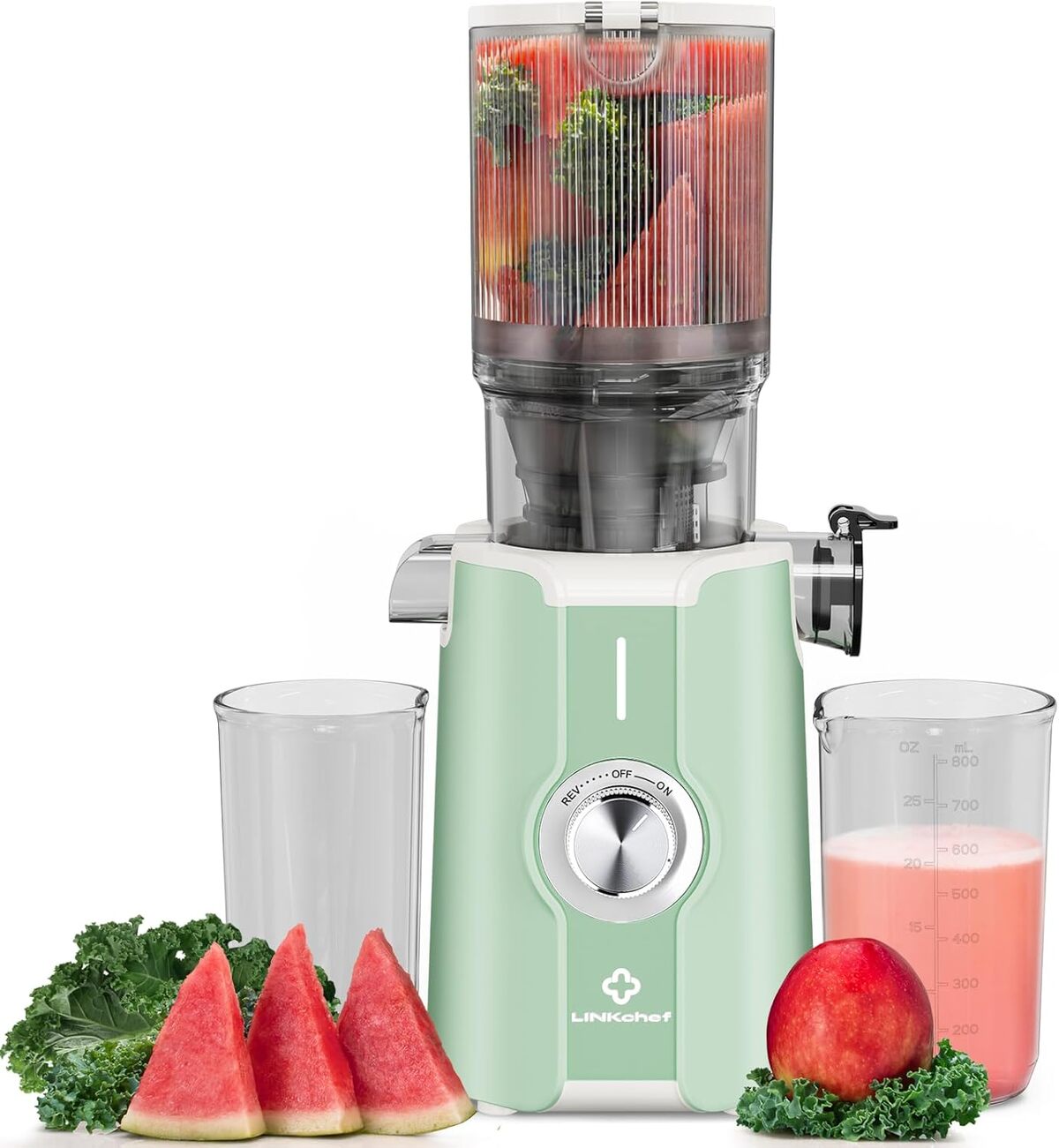 Test : extracteur de jus LINKChef 200W, vert clair