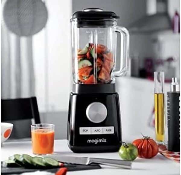 Magimix 11622 Mixeur en verre 1,8 l 1200 W Blender 600 tr/min, 15000 tr/min Noir
