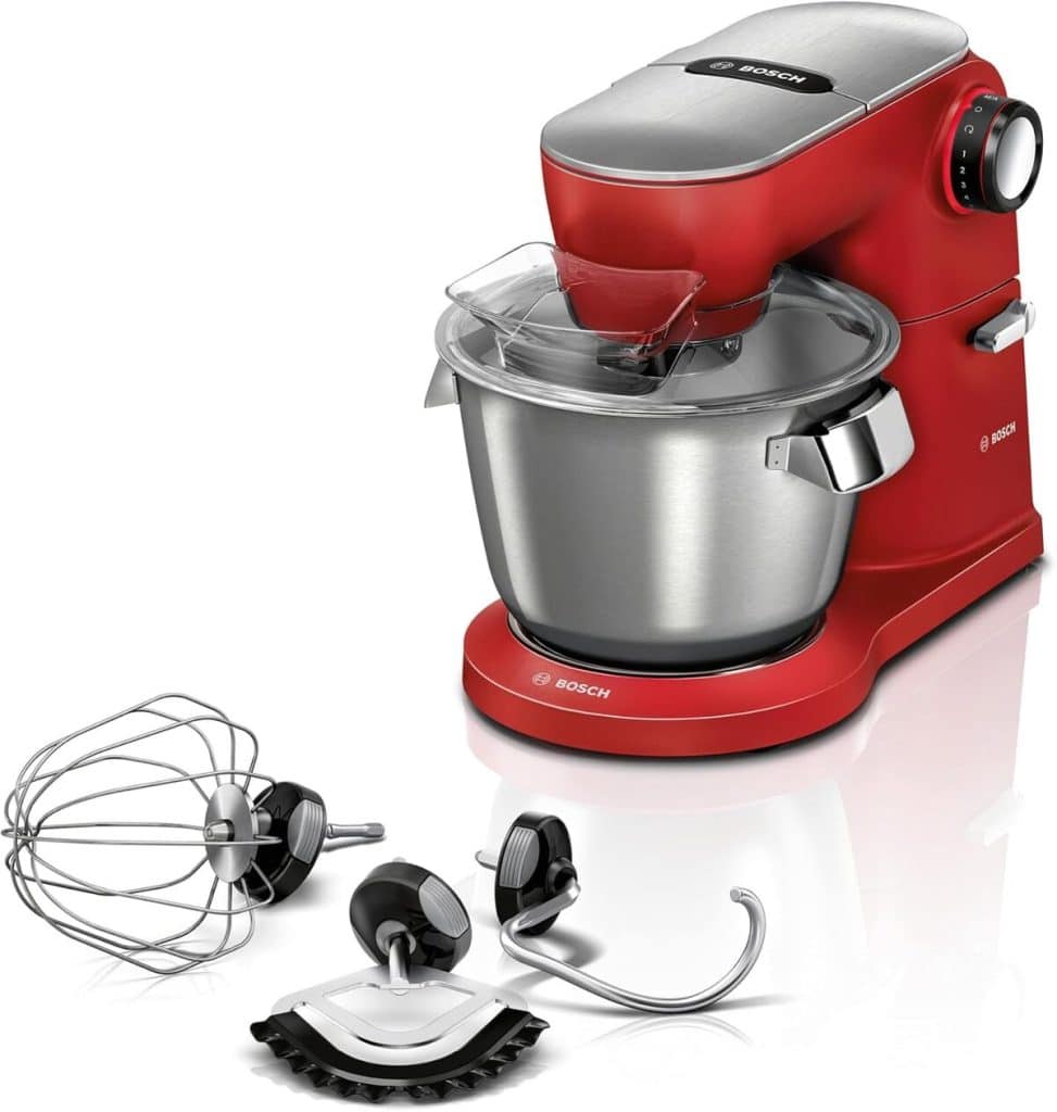 Test du robot culinaire Bosch Optimum 1 600 W rouge