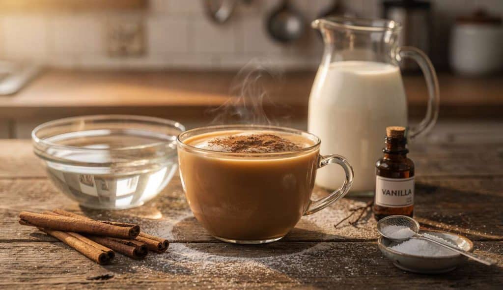 Caramel chaud au lait et cannelle : recette gourmande