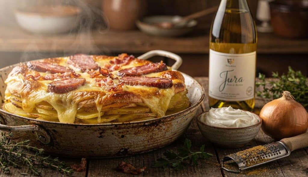 Morbiflette : tartiflette au Morbier et saveurs du Jura