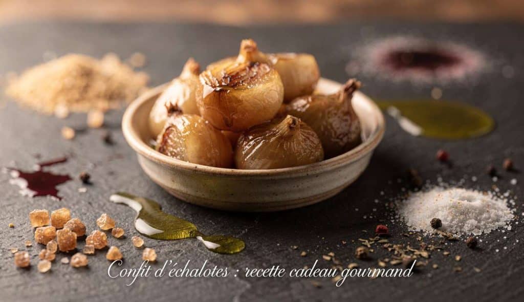 Confit d'échalotes : recette cadeau gourmand
