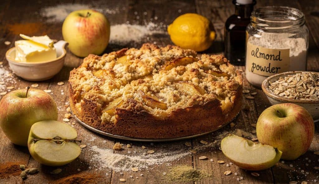 Gâteau Crumble aux Pommes Kilimandjaro : recette Gourmande