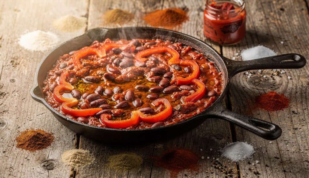 Recette de Chakchouka aux Haricots Rouges