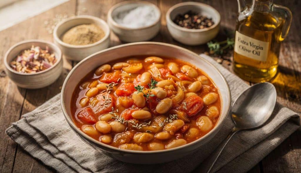 Mijoté de haricots blancs à la tomate et fenouil : recette savoureuse