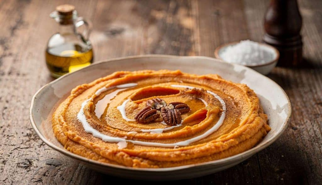 Mousseline de patate douce aux épices douces : recette savoureuse