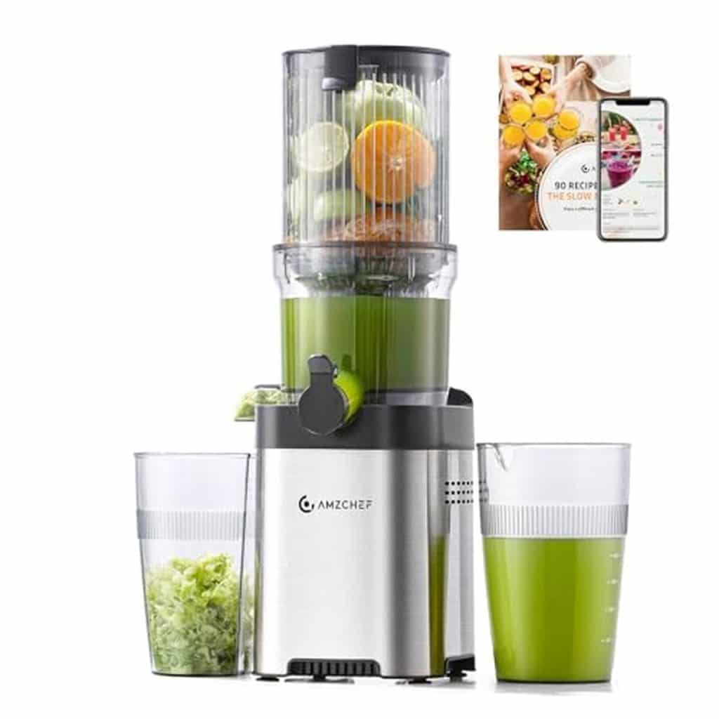 Test du slow juicer AMZCHEF : l'extracteur de jus vertical efficace