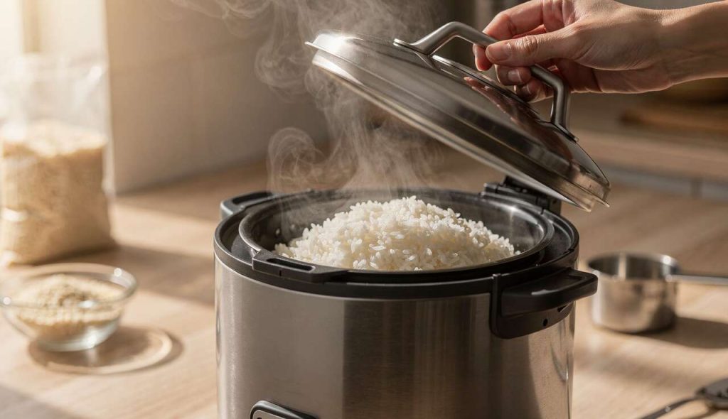 Comment utiliser une étuveuse à riz : secrets pour un riz qui colle pas au plafond