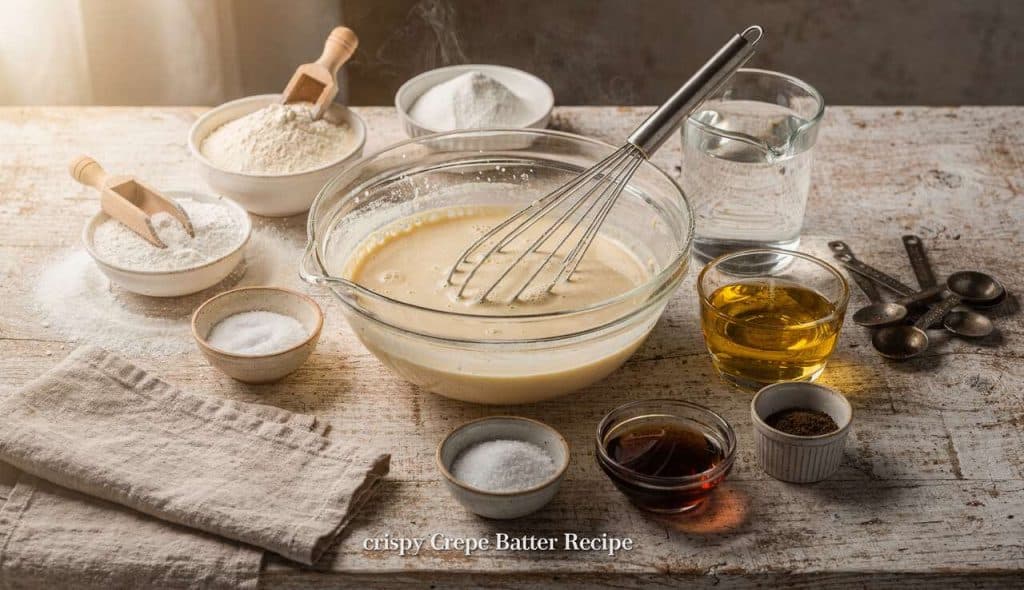 Recette de pâte à crêpes croustillantes