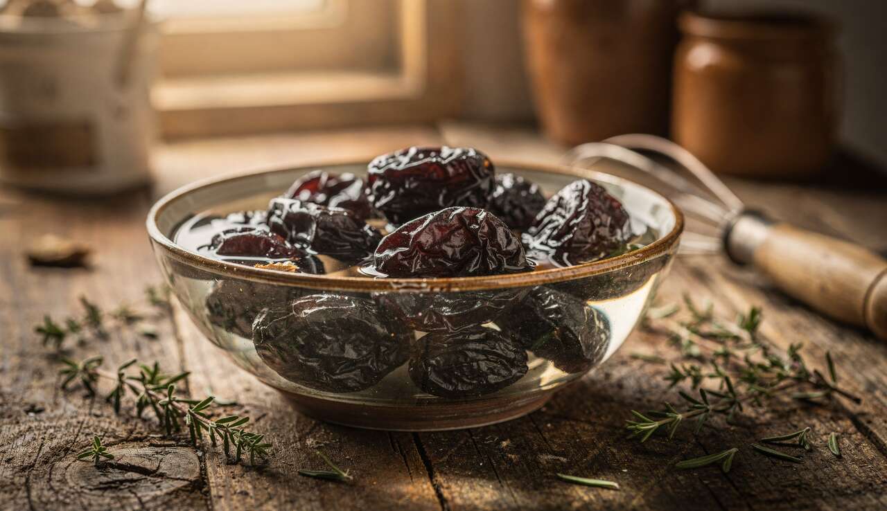 Réhydrater les pruneaux pour plus de saveur Réhydrater les pruneaux pour plus de saveur