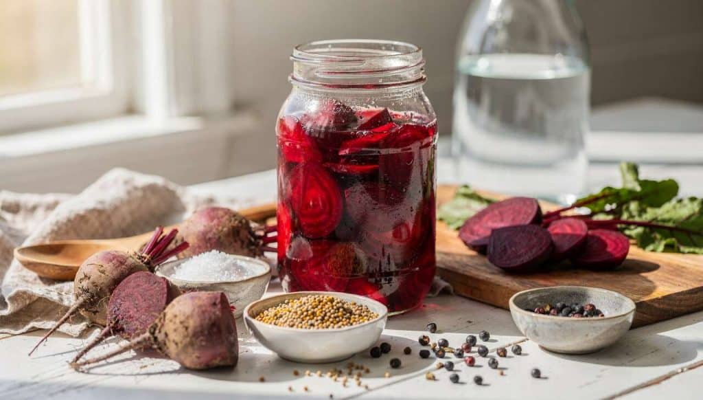 Recette de betteraves lacto-fermentées maison