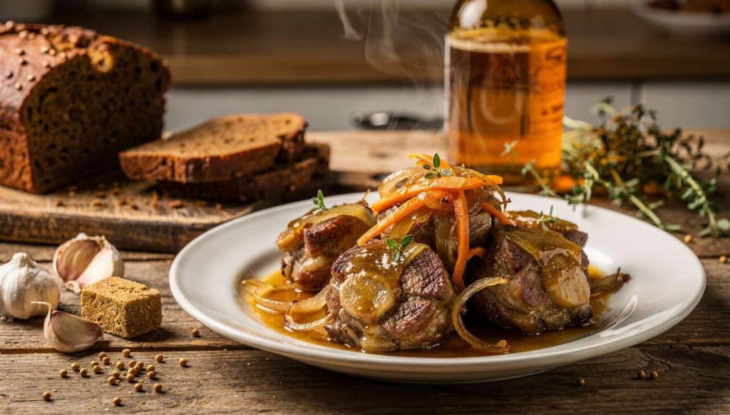 Joues de porc à la bière et au miel : recette savoureuse